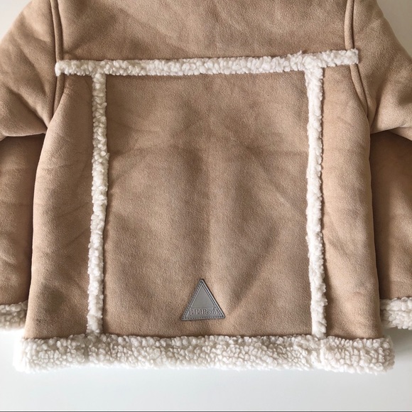 L.L. Bean Girls' Faux Shearling Sherpa Teddy Lined Jacket Coat M 5-6 - Picture 8 of 13